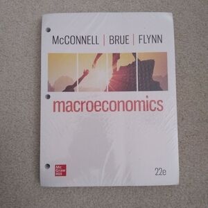 Brand New Sealed Looseleaf McGraw Hill Macroeconomics Textbook (22nd Edition)